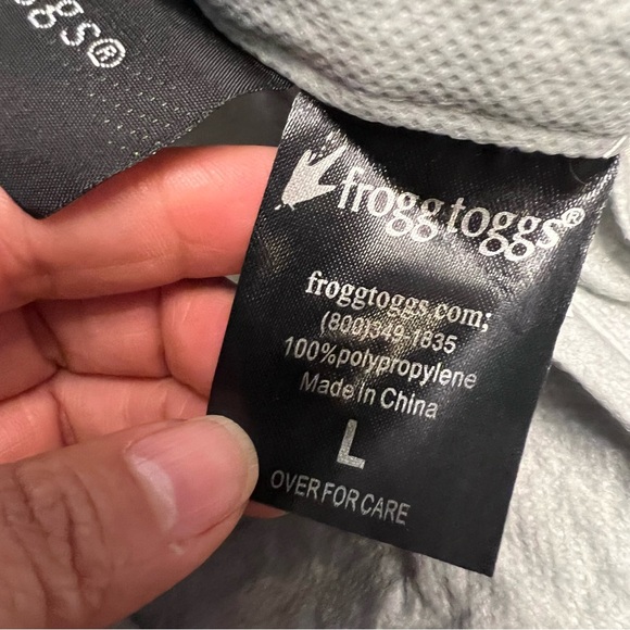 Frogg Toggs Jacket Men's Large Charcoal Gray Rain Light Waterproof Full Zip NWT - Picture 16 of 16